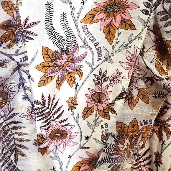 Scotch & Soda floral top size S - Picture 2 of 7